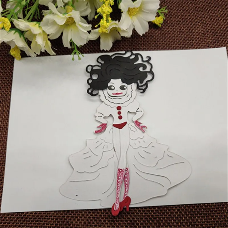 Танцевальная балетная кукла для девочек металлические режущие штампы альбома