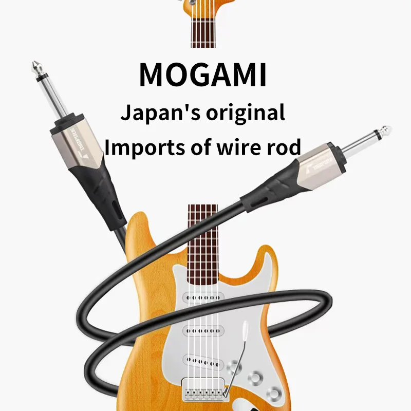 6.35mm to 6.35mm  No Noise Shielded long life Instrument Cable for Speaker to Amp Jack for Guitar Amplifier Keyboard enlarge