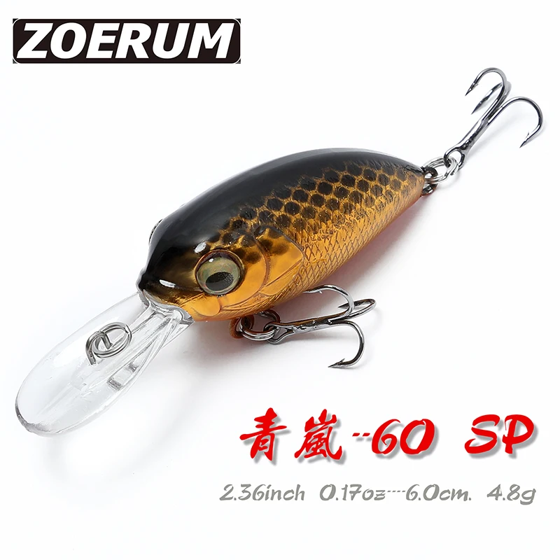 

4.8g Minnow Crank Crankbait Lures For Rock Fishing Lures Mini Bass Artificial Hard Baits Jerkbait Topwater Wobblers Pesca Hooks