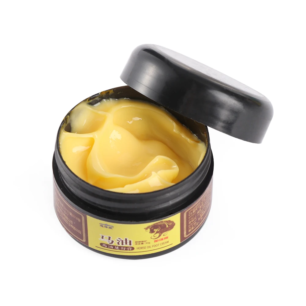 Horse Oil Cream 1 коробка трещины пятки крем для грубой сухой трещины потрескались ноги удалить омертвевшую кожу смягчить ноги трещины восстанавливающий крем для ухода за ногами - Цвет: Horse Oil Cream