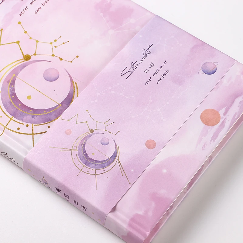 112 Sheets Vintage Notebook Bullet Journal Sweet Planet Planner Book Daily Agenda Diary Stationery Kids Gift Office Supplies