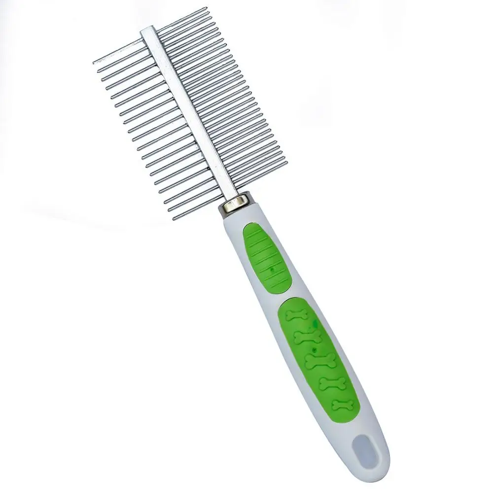 

Dog Comb Stainless Steel Teeth Hair Brush Dog Grooming Brush for Dogs Cat Removed Flea Combs Pet Supplies
