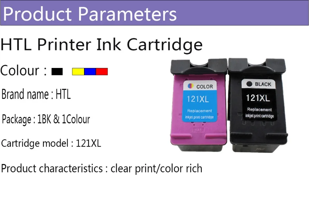 HTL 121x link картридж для hp 121xl hp 121XL совместимый для hp Deskjet D2563 F4283 все-в-одном струйный принтер CC641HE CC644HE