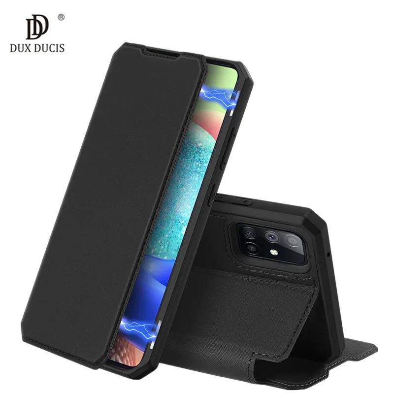 

For Samsung Galaxy A71 5g Case 6.7" Heat Dissipation Design Magnetic Flip Leather Case For Samsung A71 5g Sm-a716f Phone Cover