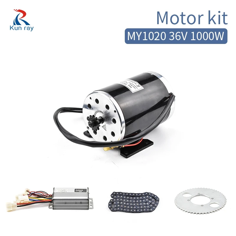 Велосипедный электродвигатель 1000 Вт 36 В комплект с цепочкой управления для