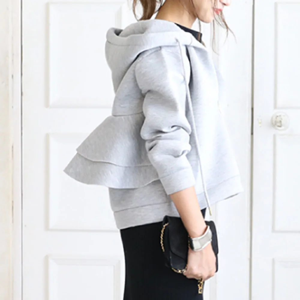 Корейская мода простые Стильные повседневные толстовки на молнии пуловеры