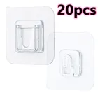 Двухсторонние настенные крючки, водонепроницаемые, для одежды, головных уборов, полотенец, многоцелевые крючки для кухни, ванны, дверей, 510 пар