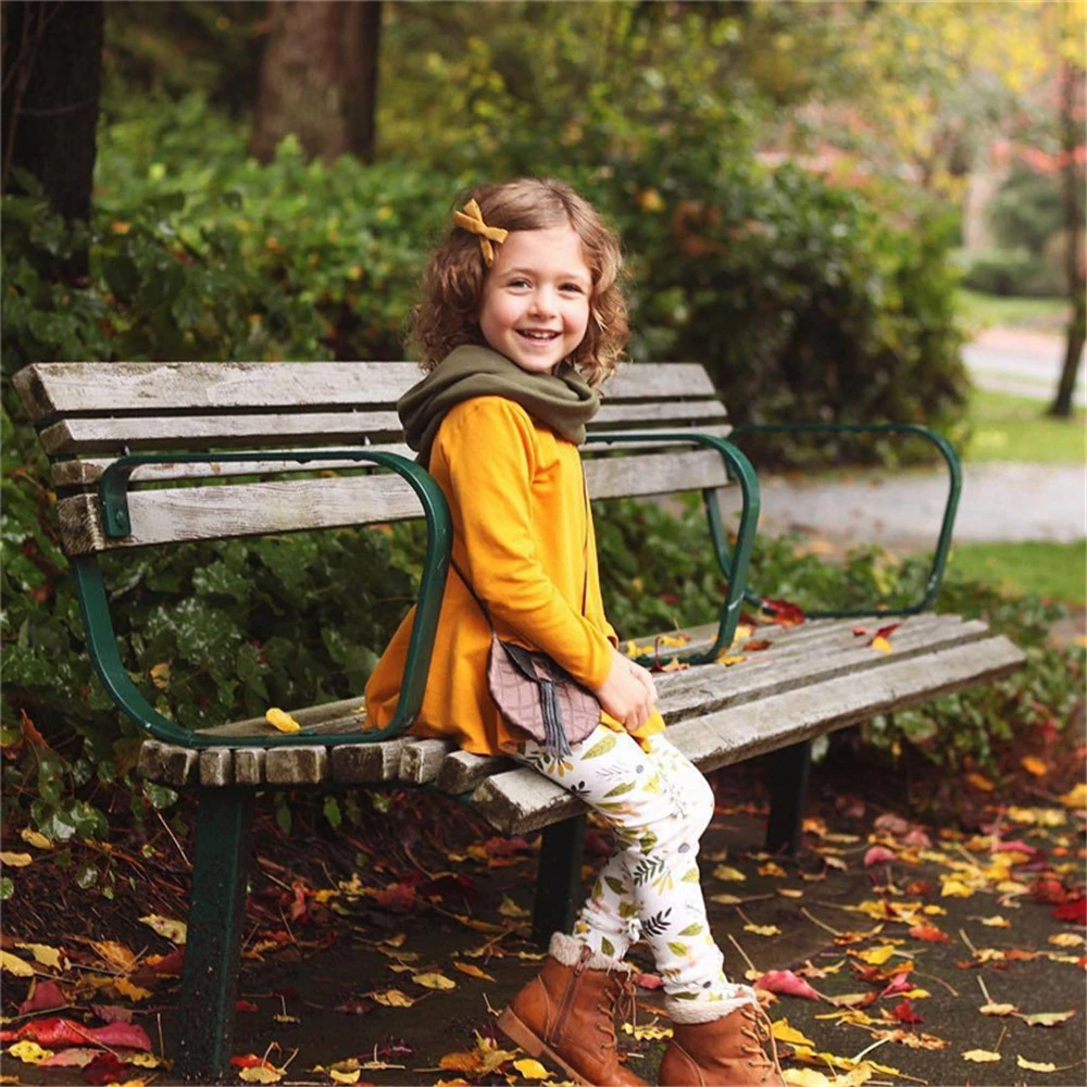 LILIGIRL/Одежда для маленьких девочек Осенняя детская футболка с длинным рукавом