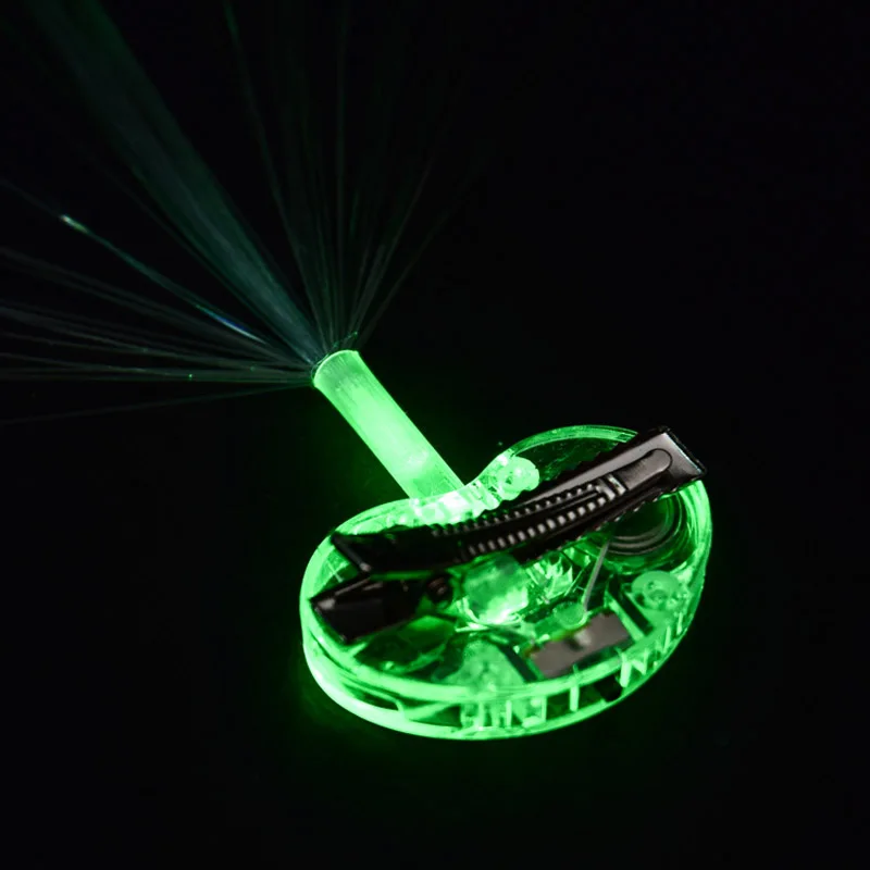 Красочные светодиодсветодиодный светящиеся парики зажим для волос заколка шоу