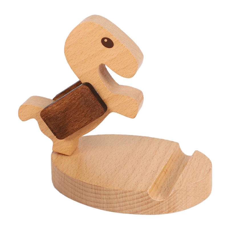 Креативные подарки портативный деревянный держатель мобильного телефона