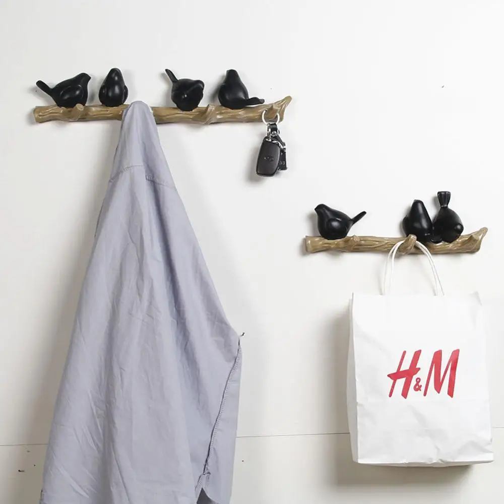 Новинка Настенный декор аксессуары для дома вешалка гостиной в виде птицы из