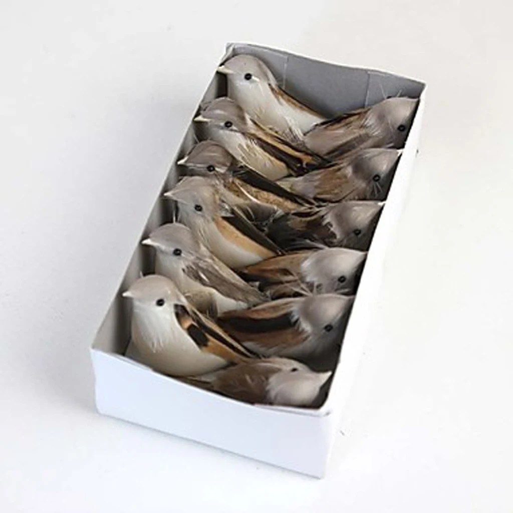Реалистичные искусственные птицы из перьев 12 шт. украшения для домашнего сада |