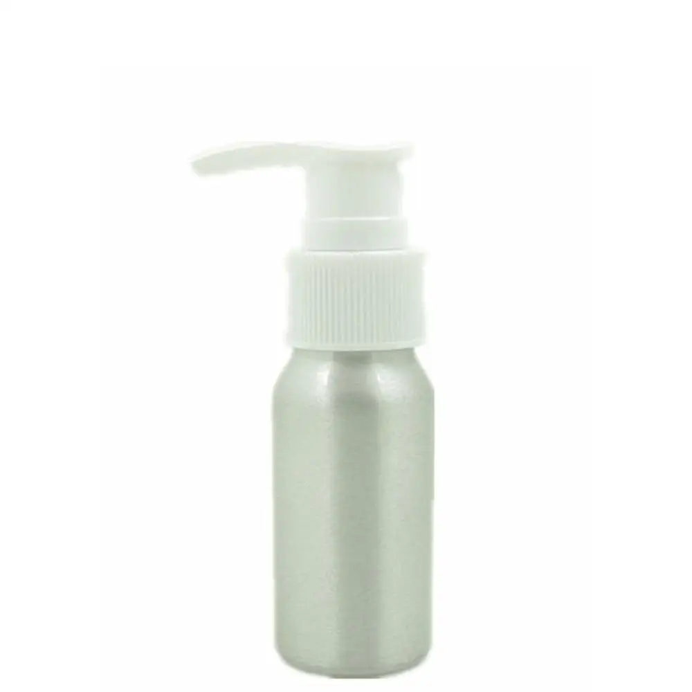 Пустые круглые алюминиевые бутылки 30 мл 1 унция серебристая металлическая