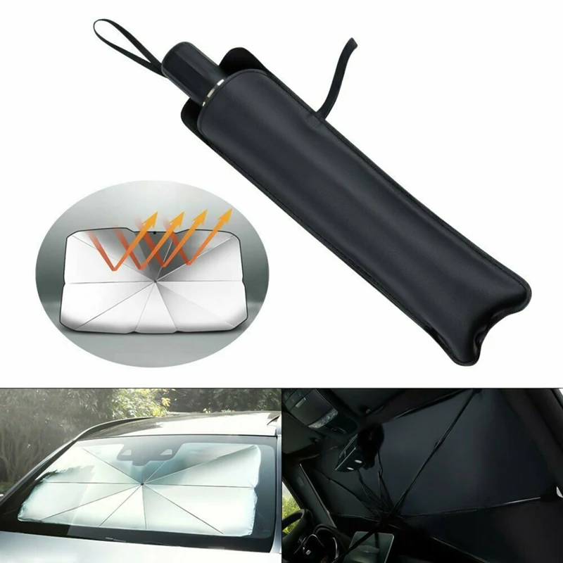 

Universal Foldable Interior Summer Shade Visor Auto Windshield Cover For UV Protection On Car Sun Shield Front Rear Accessories