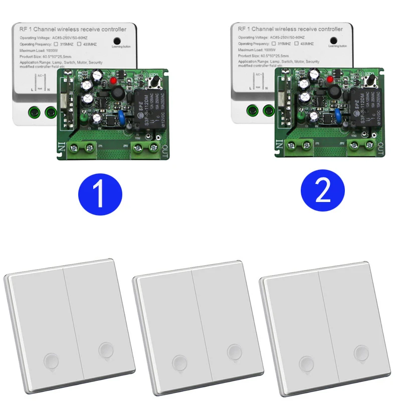 Беспроводной переключатель 85 ~ 250 В 220