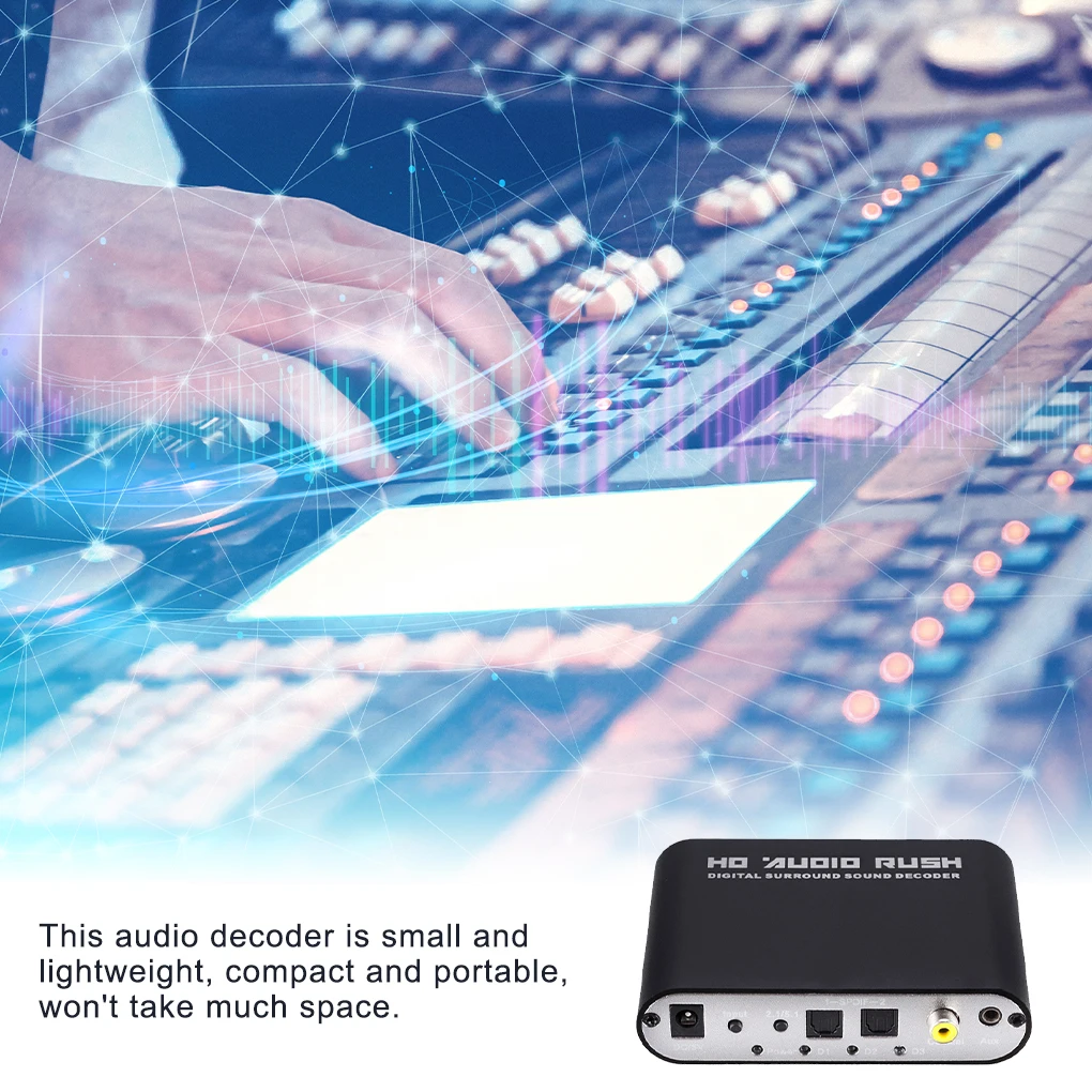 5 1 CH аудио декодер SPDIF коаксиальный к RCA DTS AC3 оптический цифровой усилитель