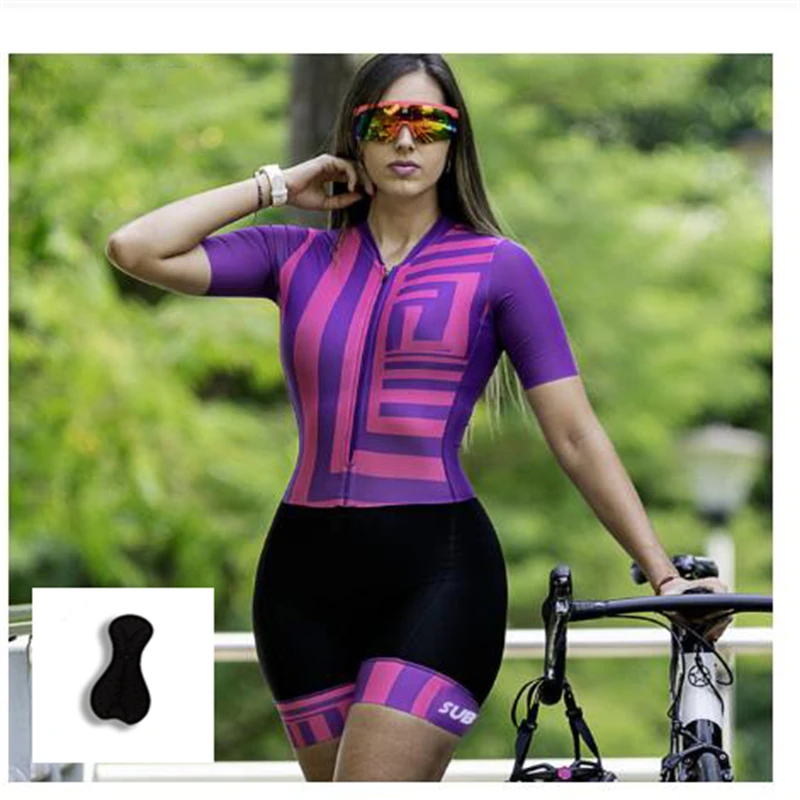 

Summer Professional Team One-Piece Mono De Ciclismo Para Hombre Lycra Quick-Drying Short-Sleeved Jumpsuit Triathlon Cycling Suit
