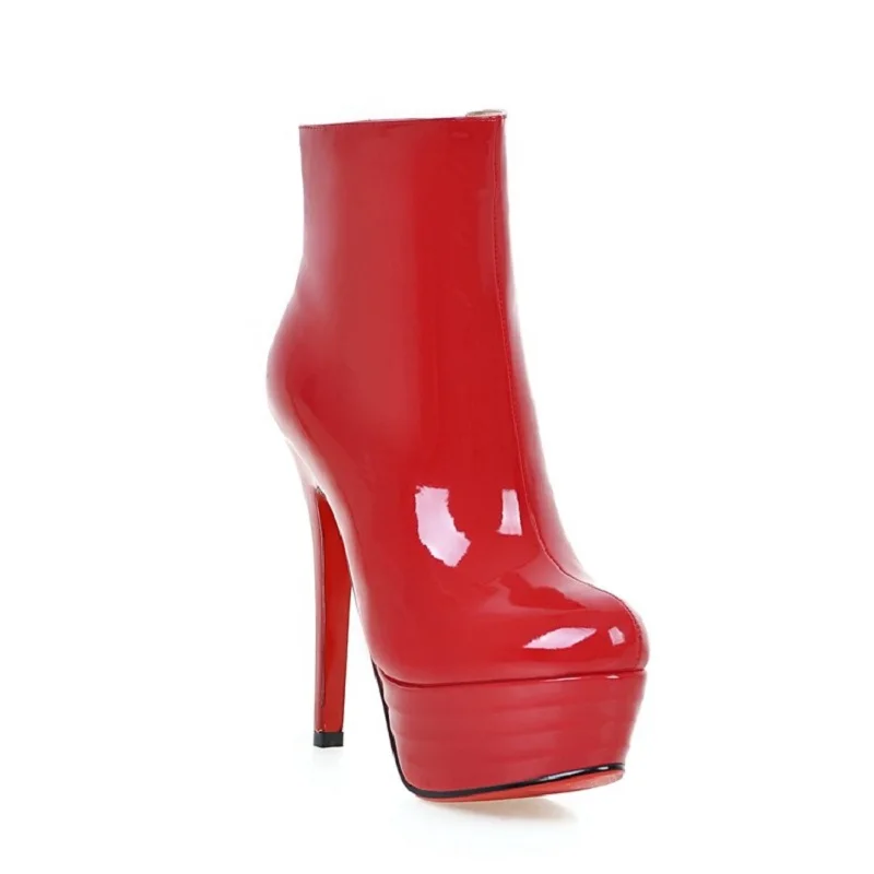 Оригинальное намерение сексуальные женские сапоги круглый носок шпильки модные