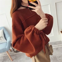 2020 new womens pullover coarse wool sweater warm spring autumn winter casual sleeved pullover