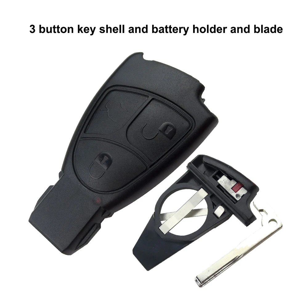 Чехол OkeyTech для Mercedes-Benz, чехол для Mercedes Benz W168, W163, W203, W205, W208, A200, Vito, смарт-ключ, части, лезвие, без эмблемы