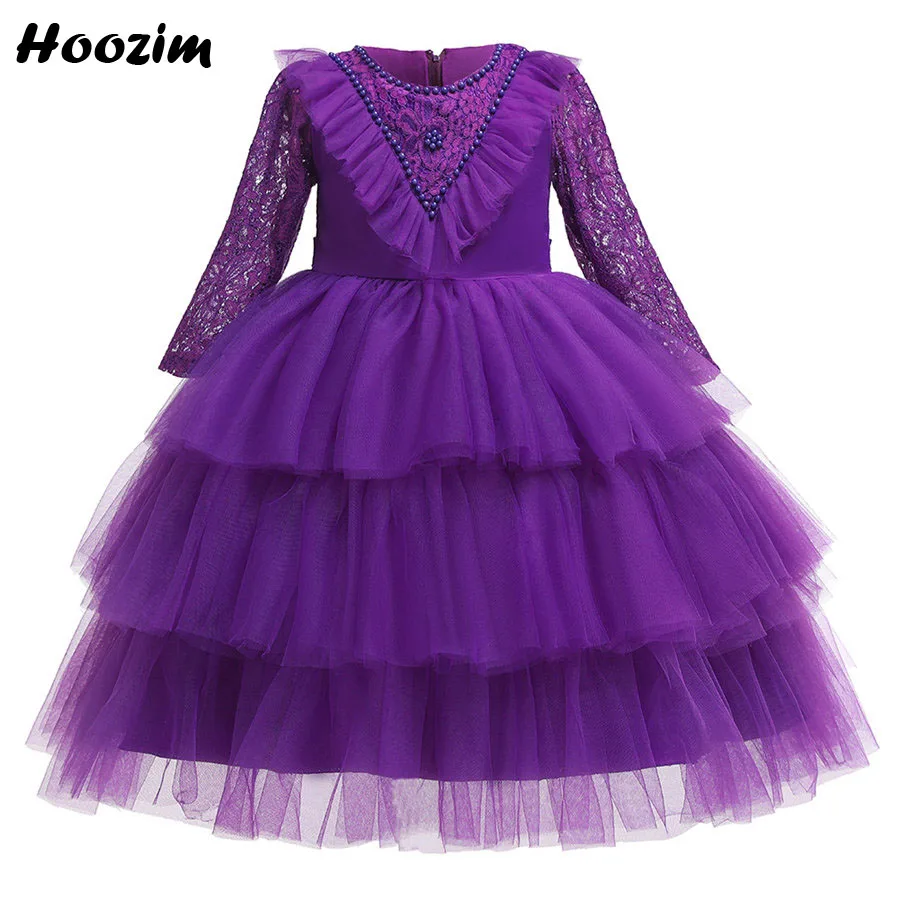 Роскошное многослойное платье принцессы дворца для дня рождения и крещения