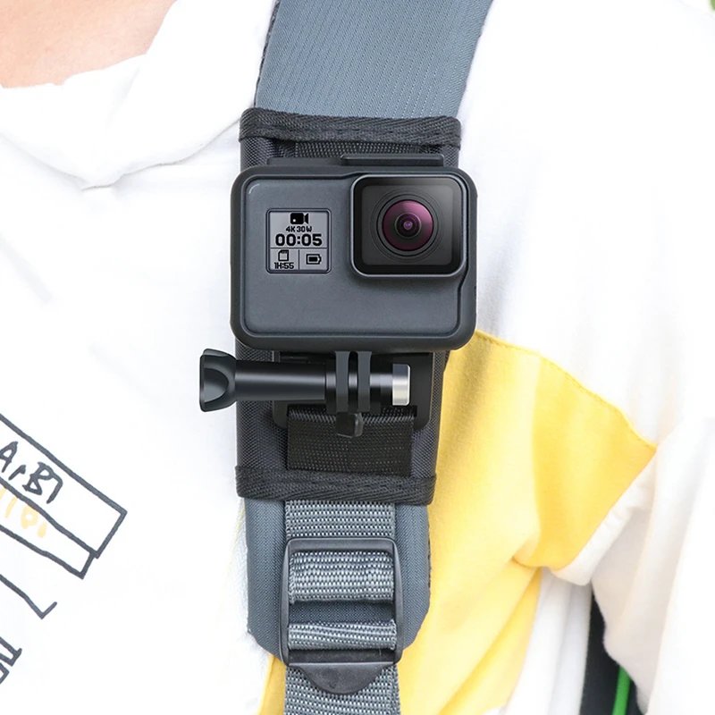 2019 New Update Sport Camera Backpack Clip Mount 360 Degree Rotary Accessories For Gopro Xiaomi DJI | Электроника