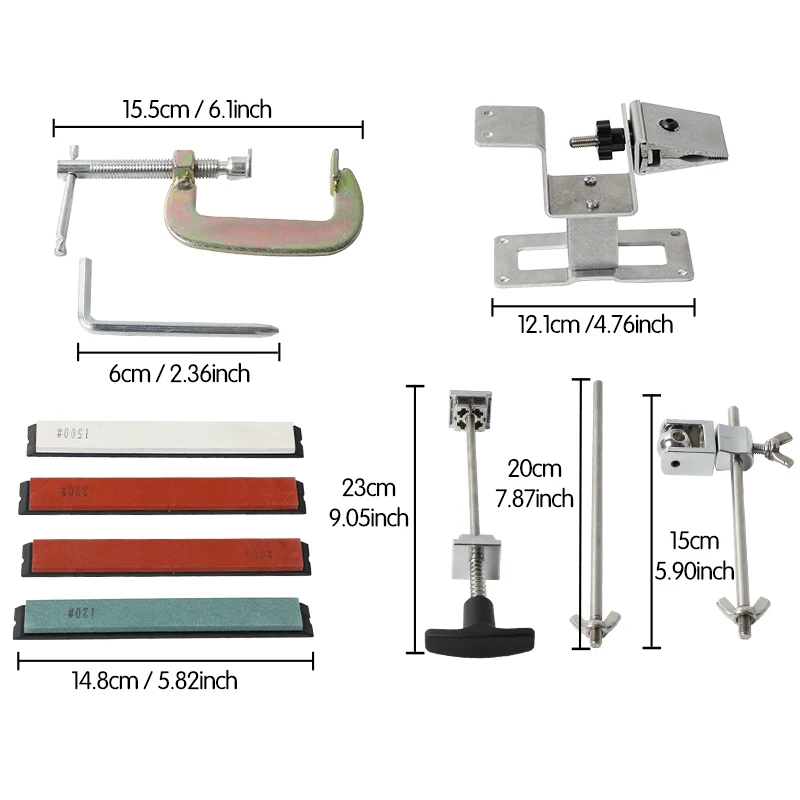 

2021 NEW Iron Steel Kitchen Knife Sharpener Professional Fixed Sharpening Tools Fix-Angle 120-1500Grit Stones Whetstone