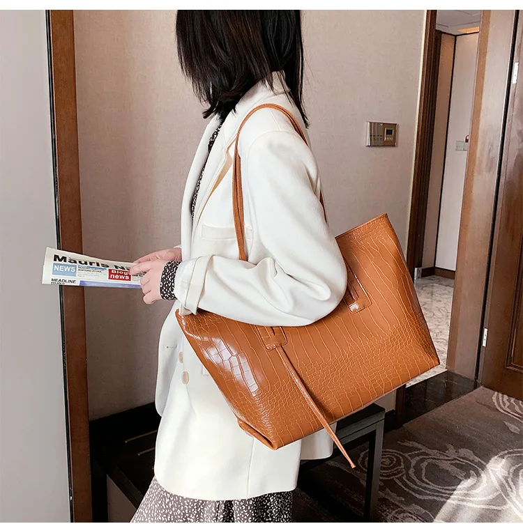 Модные женские сумки из крокодиловой кожи новинка 2021 сетчатая красная