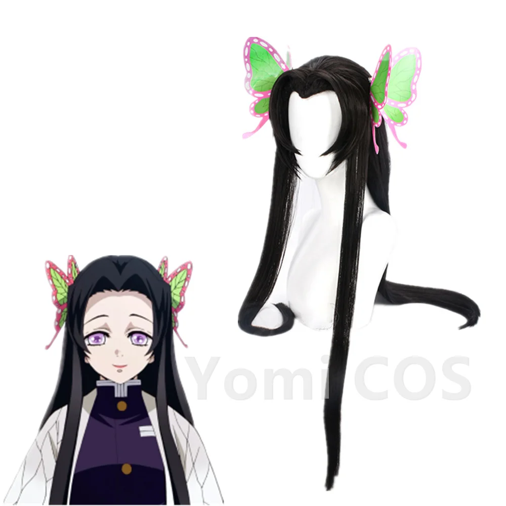 

Косплей косплей из аниме «рассекающий демонов», синтетические черные длинные волосы, реквизит для косплея из искусственных волос для Хэлло...