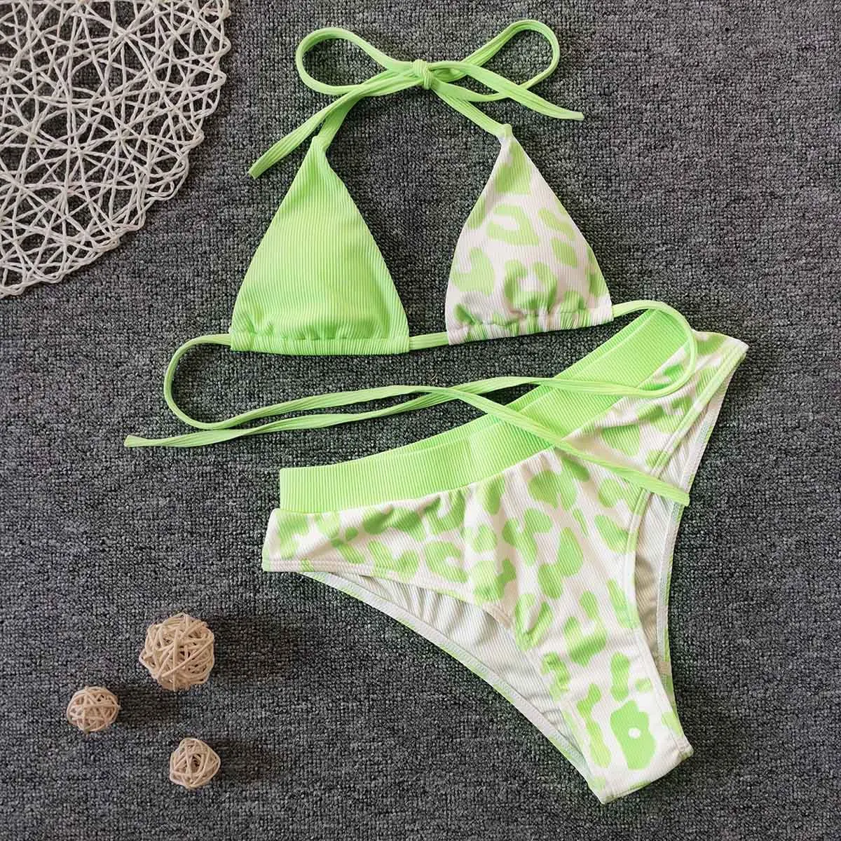 

Bikini Push Up Bikini Set Sexy Women Swimsuit High Waisted Swimwear Bathing Suit Swimming Suits Beachwear Leopard Biquini Bikini