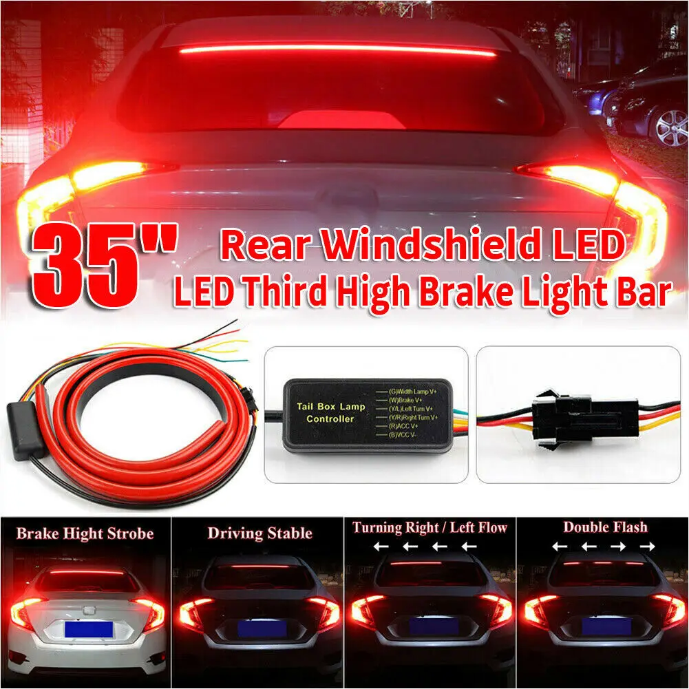 

Brake High Brake Light Lamp Driving Light Turn Signal Flexible DC 12V 90cm