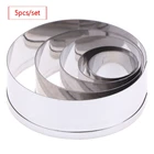 5 шт.компл. круглый полимерный резак для глины из нержавеющей стали Diy керамические формы для резки Diy Инструменты