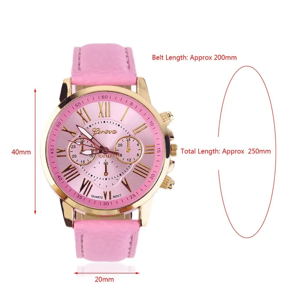 

GENBOLI Unisex Men Male Casual Stylish Numerals Faux Leather Quartz Watch Montre femme Fashion Brand Women Watches Relojes Mujer