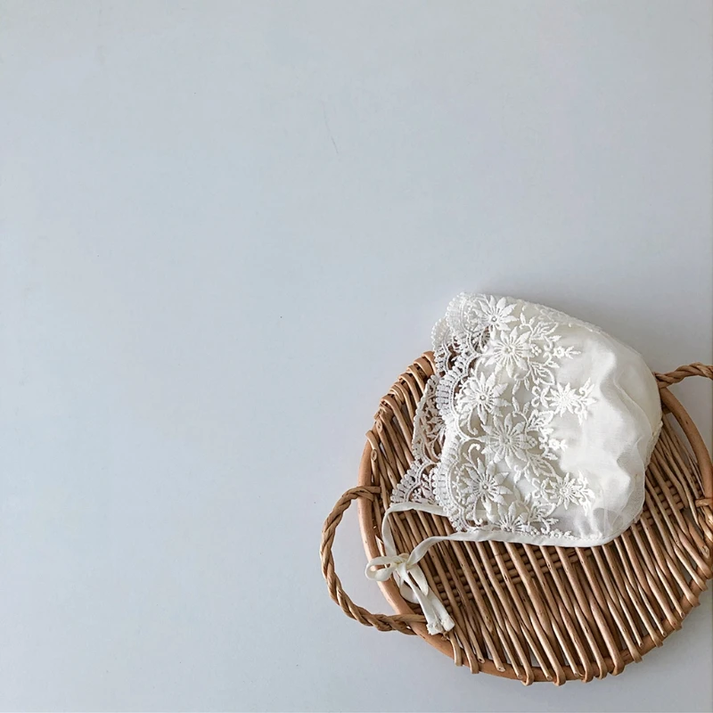 

Newborn Baby Lace Hat Cute Cotton Kids Baby Girl Hat Summer Sun Hat Newborn Flower Bonnet Hat Baby Photography Props
