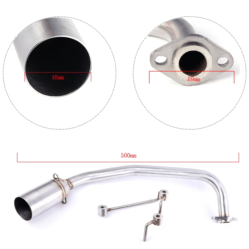 Полная система PCX 125 150 мотоцикл скутер выхлопной муфельной средней трубы без