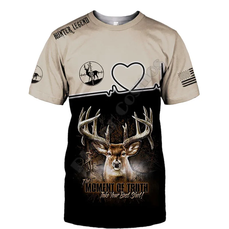 

Deer Hunter Legend Tees Harajuku t shirt Fashion 3D Printed Shorts Sleeves T-shirts Men For Women t shirts Tops DropShipping 02