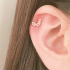 Женские серьги-гвоздики из серебра 925 пробы, 1 шт.