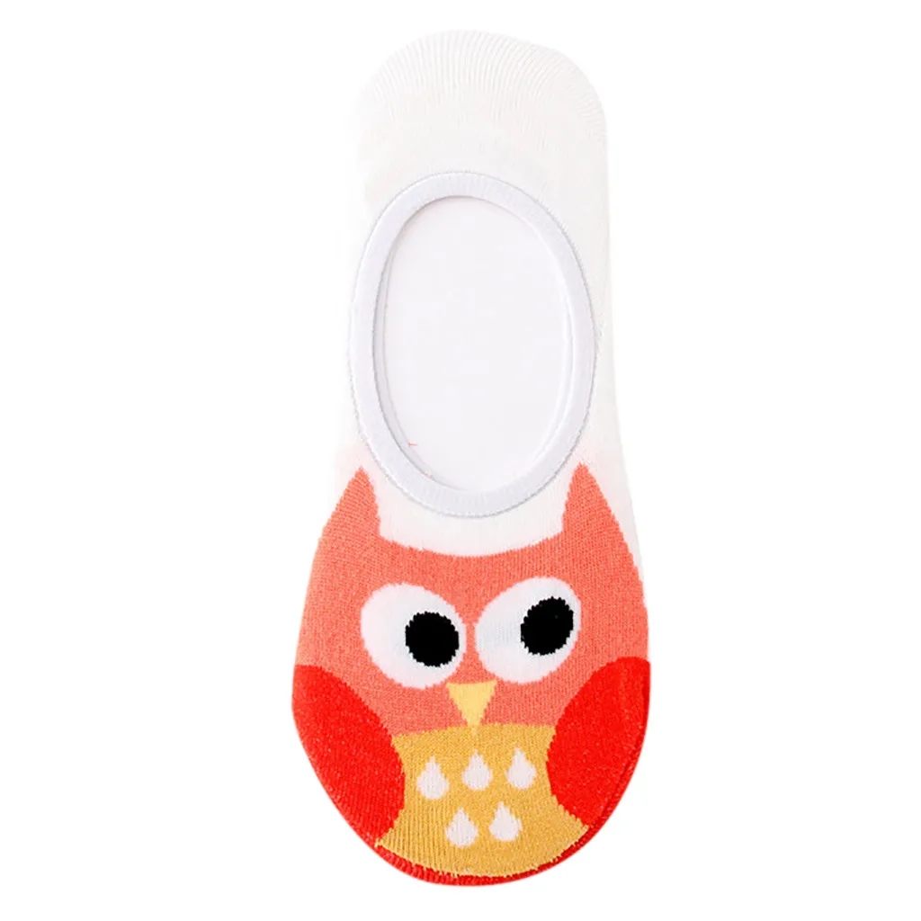 1 пара женские хлопковые носки с принтом совы животных зимние башмачки забавные