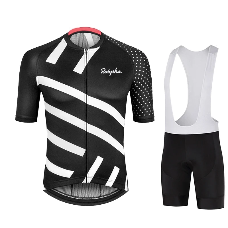 

2021 Ralvpha Cycling Jersey Set Breathable Pro Team Bicycle Jersey Cycling Clothing Bib Shorts Suits Bike Wear Jersey Triathlon