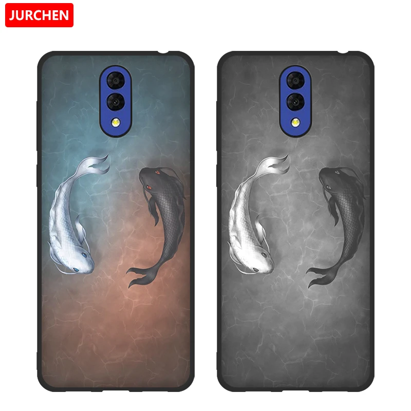 Чехол JURCHEN для Alcatel 3L 2019 мягкий силиконовый чехол из ТПУ 3 L накладка с рисунком