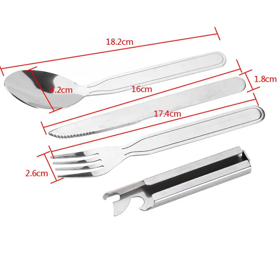 4 шт. набор многофункциональной столовой посуды|Столовые приборы для пикника| |