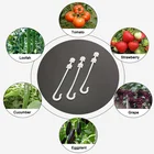 50 шт. Овощи Фрукты помидоры черри заушный крючок цветок, растение, свадебная брошь, Поддержка из мешочного тика парниковая быть честными многоразовые лоза зажимы для стержня