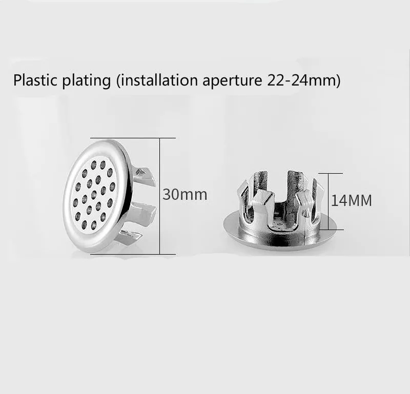 

Bathroom Basin Sink Spare Replacement Round Overflow Cover Tidy Trim Ring Double Ring Overflow Fitting Bathroom Accessories@2