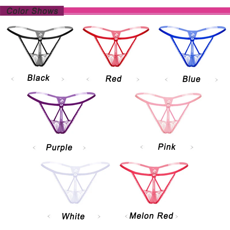 Женские сексуальные прозрачные кружевные трусики стринги Эротическое нижнее