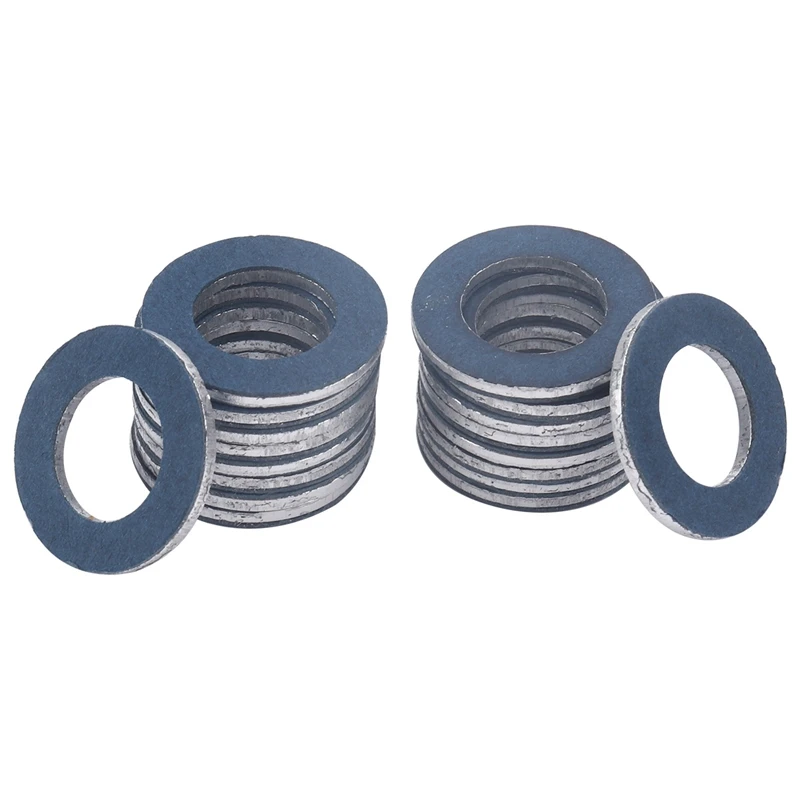

Durable Aluminum Oil Drain Plug Washer Gaskets for Toyota for Lexus, Repalces 9043012031, Black