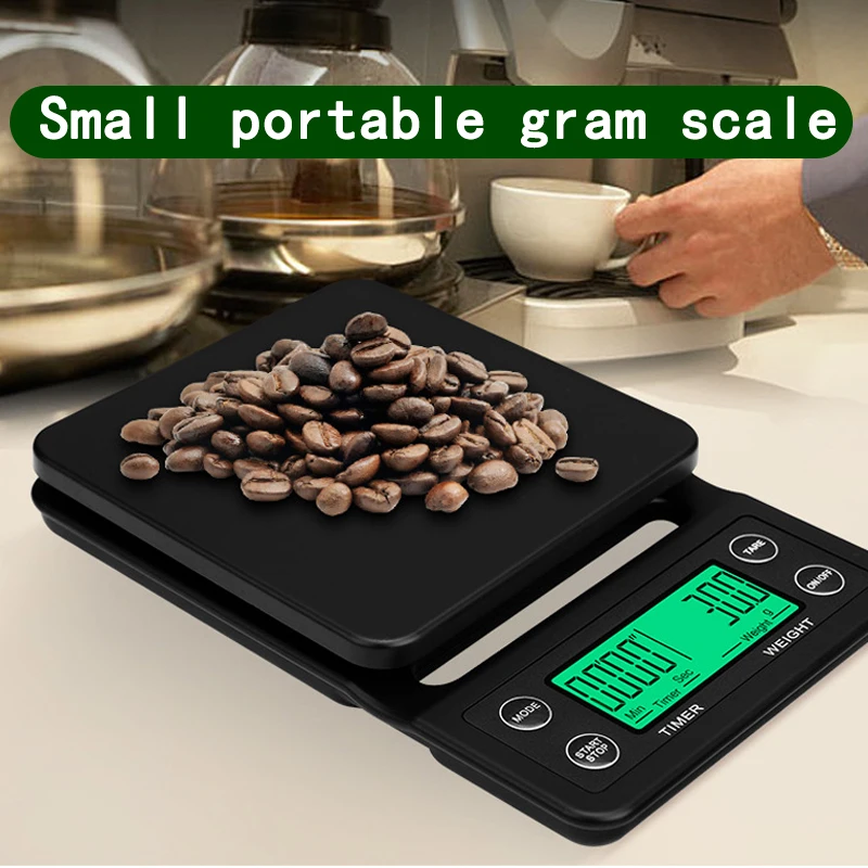 3kg/0.1g 5kg/0.1g Drip Coffee Scale With Timer Portable Electronic Digital Kitchen High Precision LCD Scales | Инструменты