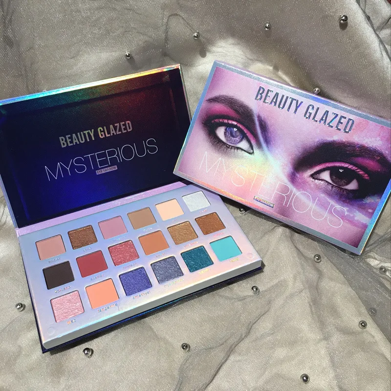 

Beauty Glazed Eyeshadow Palette Colorful Shadows Glitter Highlighter Shimmer Make Up Pigment Matte Eye Shadow Pallete2021