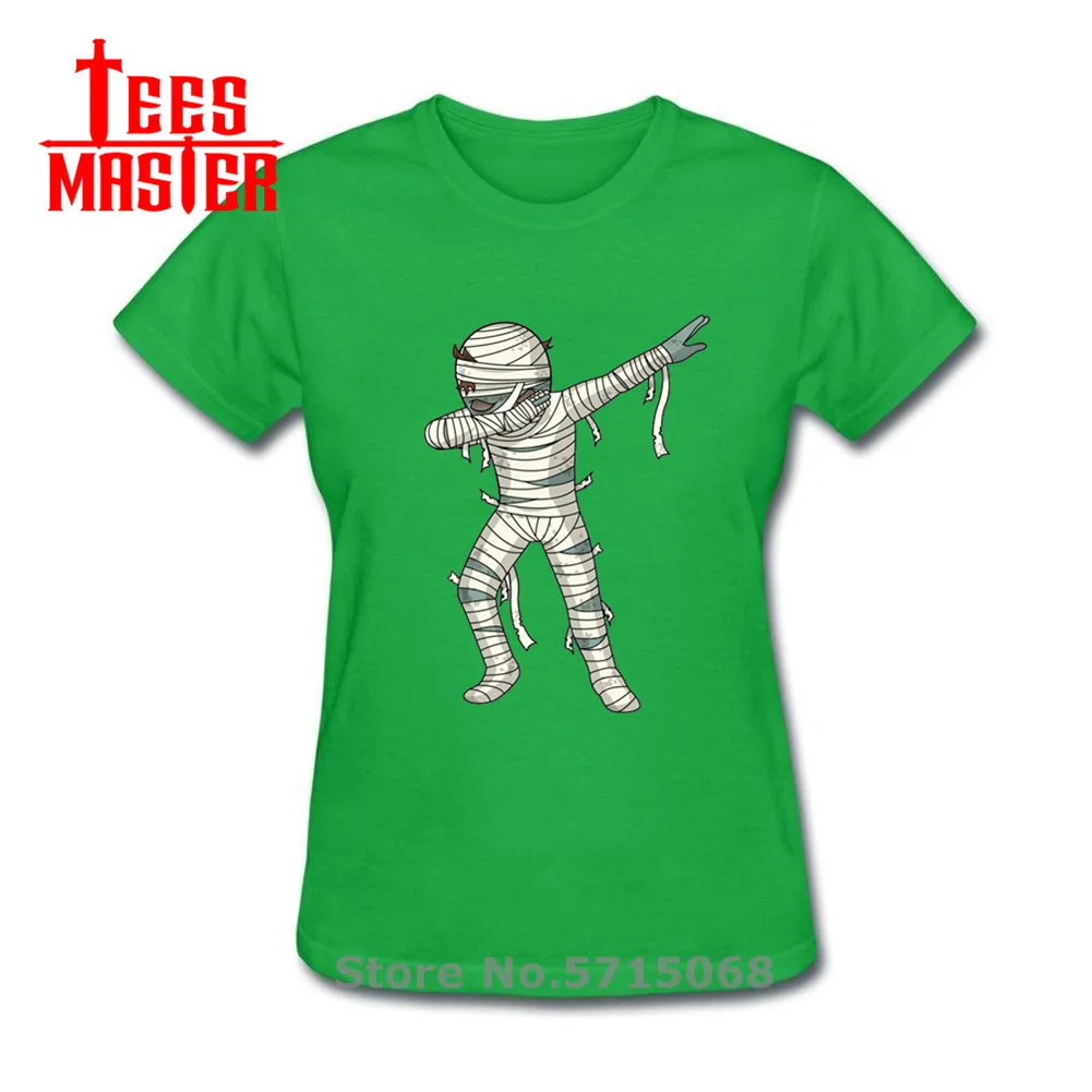 Вытирая Мумия забавные женские футболки с рисунками из мультфильмов на Хэллоуин