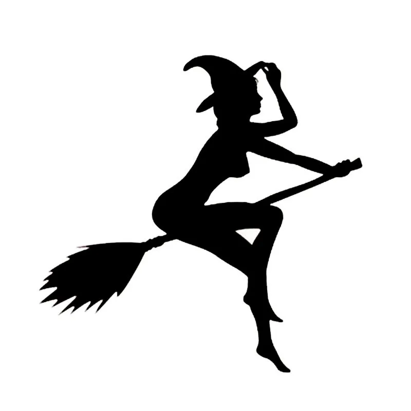 Funny Witch Lady GIR Girl Sexy Car Sticker Automobiles Motorcycles Exterior Accessories Vinyl Decals for Bmw Audi Ford