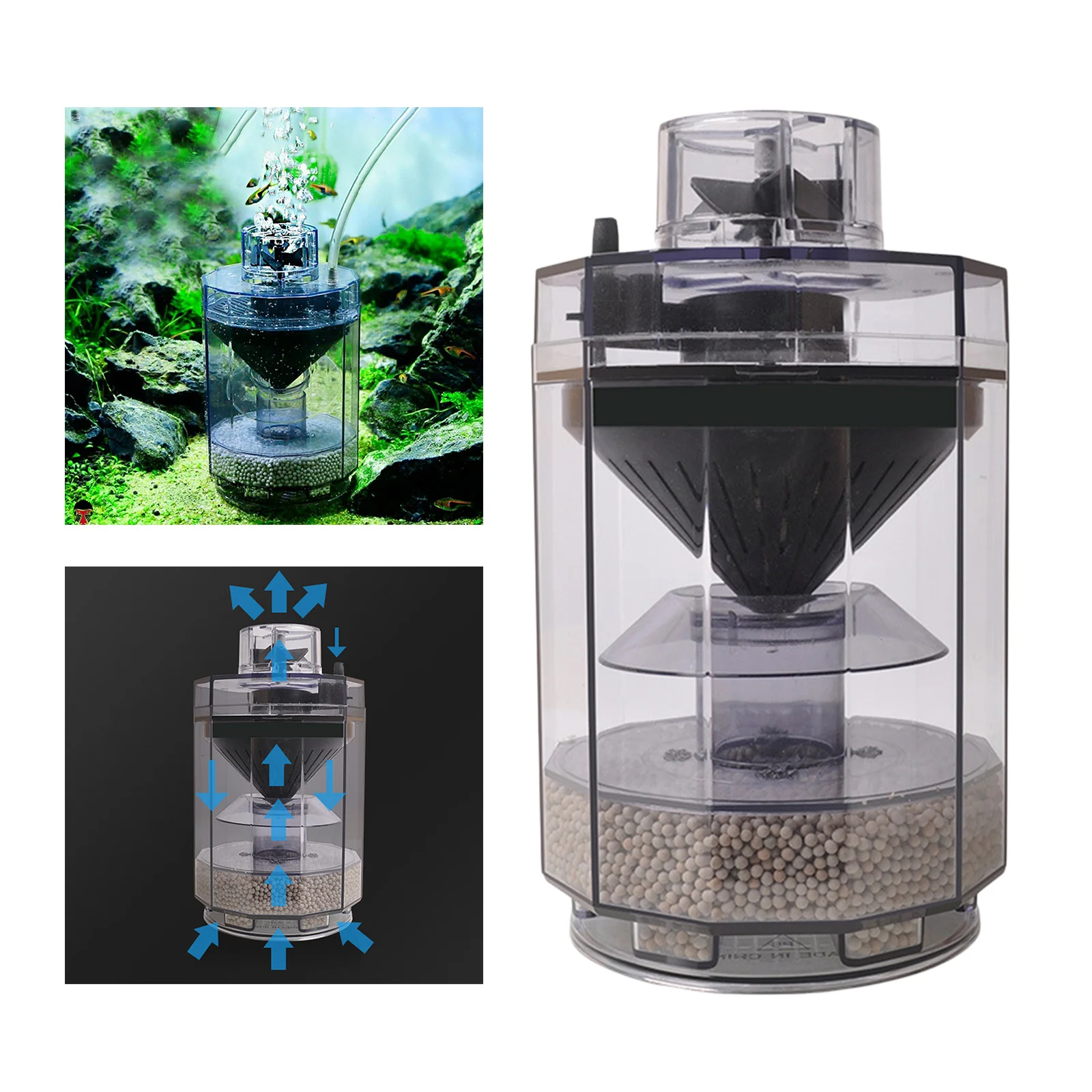 

Aquarium Fish Poop Stool Manure Suction Separator Tanks Filter Collector Automatic Fish Aquatic Pet Supplies Cleaning Tools